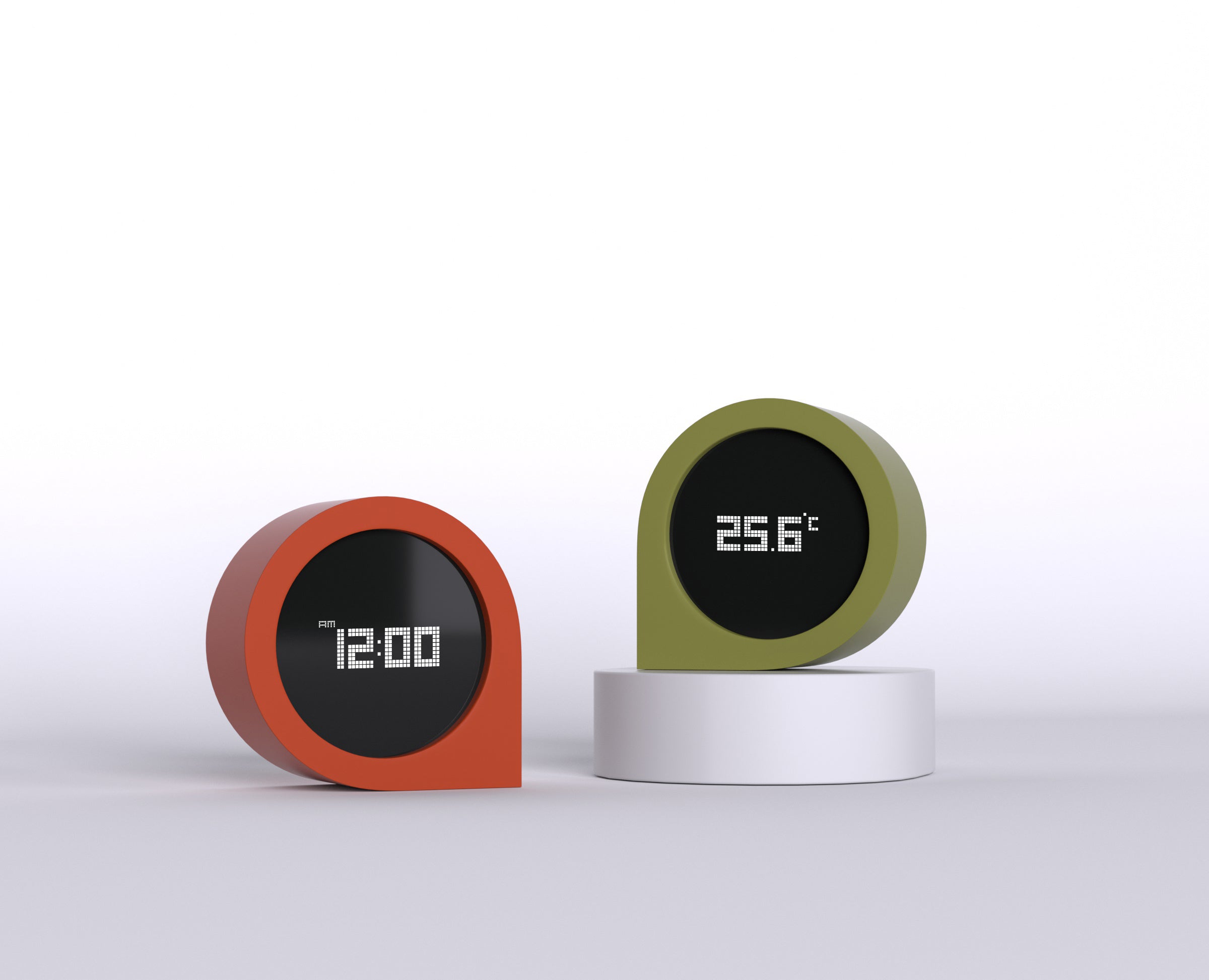 Gravity Flip Thermometer & Clock-NSL088