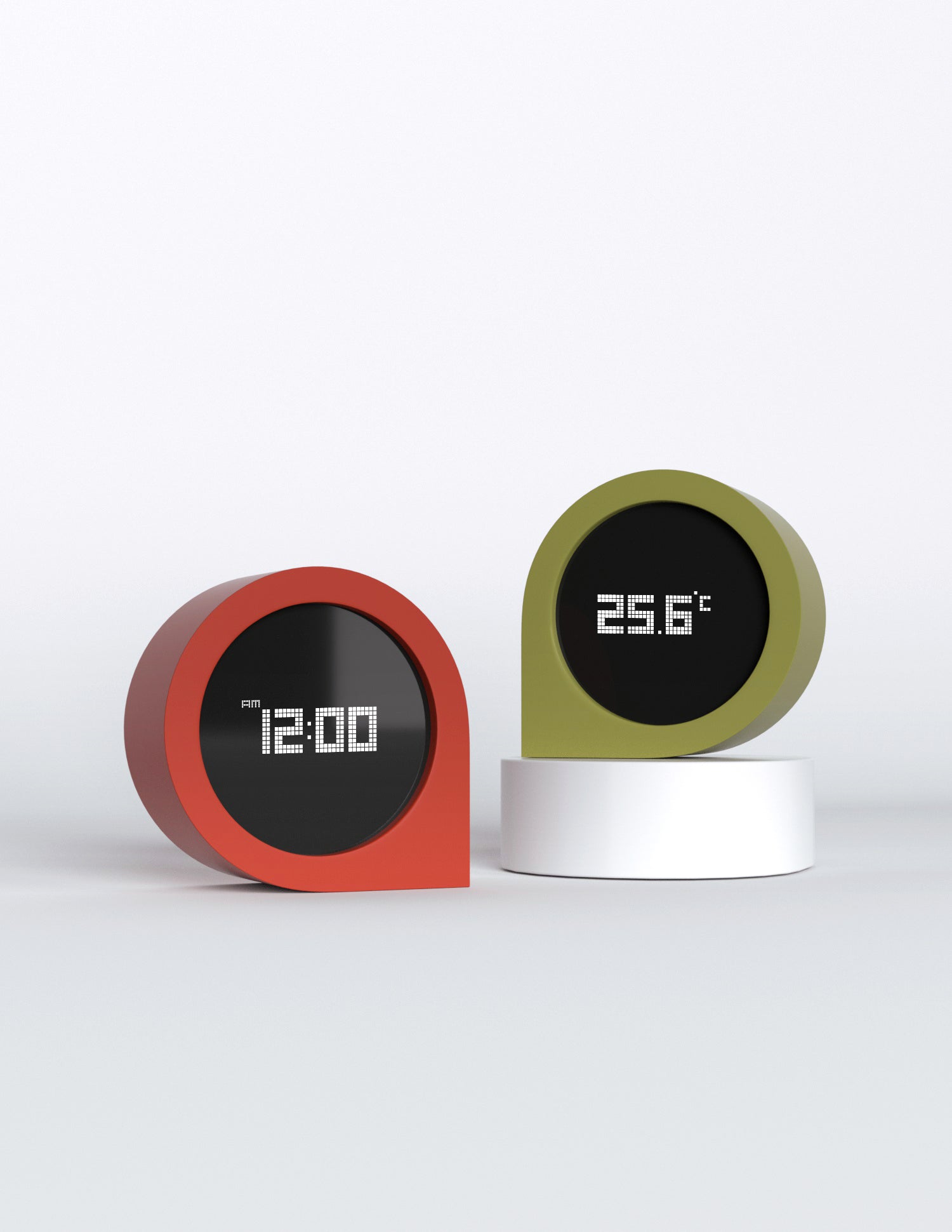 Gravity Flip Thermometer & Clock-NSL088